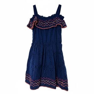 Charming Kids Dress in Navy and Pink
